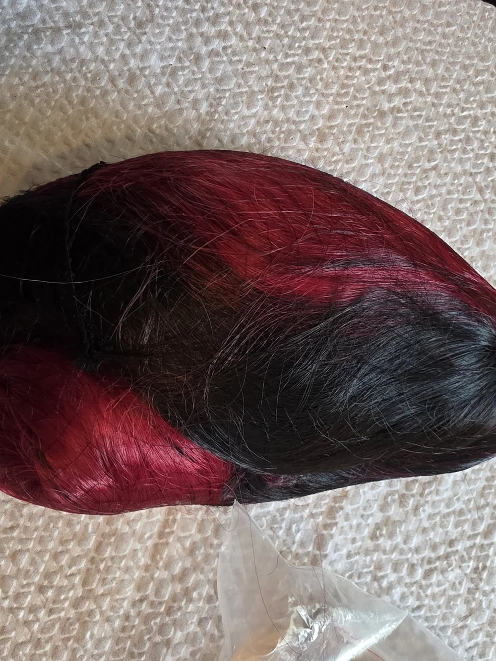 Black and Red  24 Inch Curly Wig New